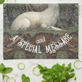 Celestial Celtic Hare with Trees and Nature Geschirrtuch (Gefaltet)