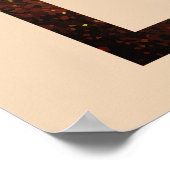 Celestial Champagne Gold Sun Moon Stars Hochzeit Poster (Ecke)