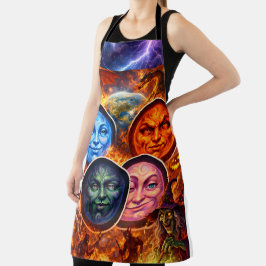 Celestial chaos fantasy ritual Gothic elemental ap Schürze