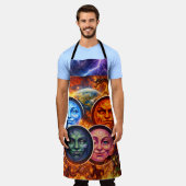 Celestial chaos fantasy ritual Gothic elemental ap Schürze (Getragen)