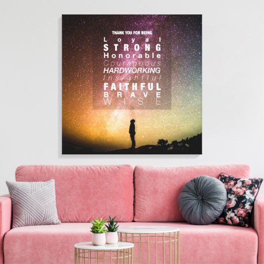 Celestial Charm #2 (24x24) Leinwanddruck (Insitu (Wohnzimmer))