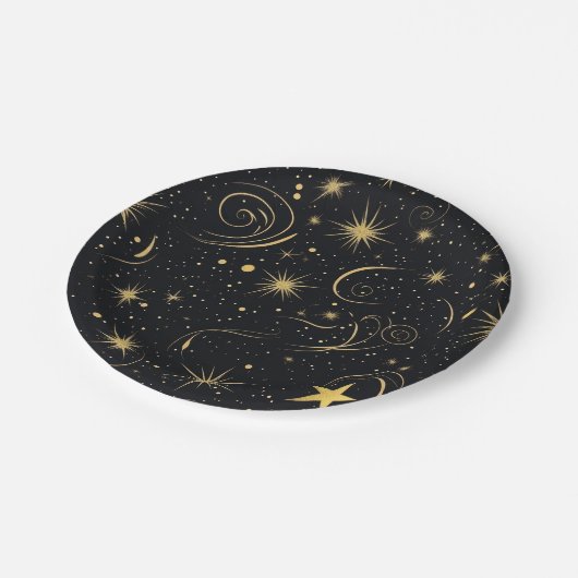 Celestial Charm Paper Bowl Pappteller (Schrägansicht)