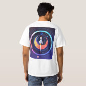 Celestial Chic Space Picture T - Shirt Collection (Schwarz voll)