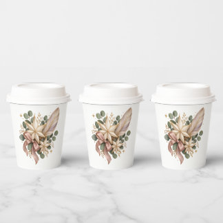 Celestial Christmas Elegance Pappbecher