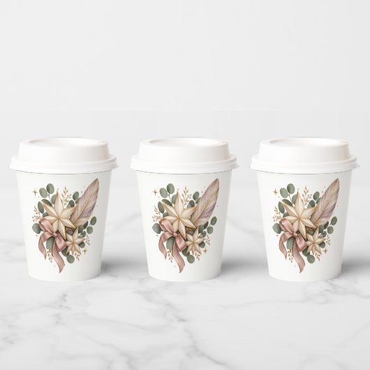 Celestial Christmas Elegance Pappbecher (Multi)