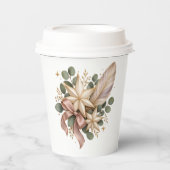 Celestial Christmas Elegance Pappbecher (Vorderseite)