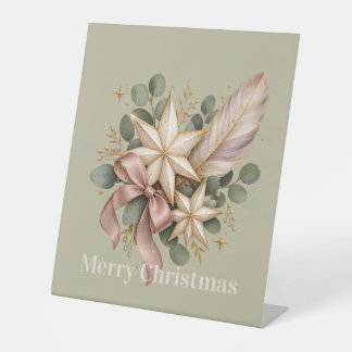 Celestial Christmas Elegance Sockelschild