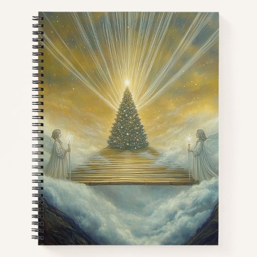 Celestial Christmas Tree Notebook Notizblock (Vorderseite)