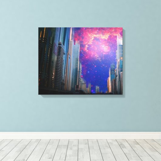 "Celestial City Sky" Leinwand Art Print (Insitu (Holzboden))