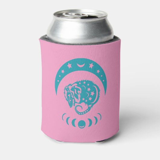 Celestial Cjüngsten Moon Possum Whimsical Nature Dosenkühler (Kanne Rückseite)