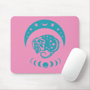 Celestial Cjüngsten Moon Possum Whimsical Nature Mousepad