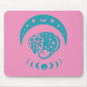 Celestial Cjüngsten Moon Possum Whimsical Nature Mousepad (Vorne)