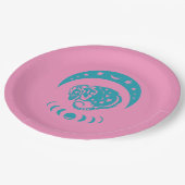 Celestial Cjüngsten Moon Possum Whimsical Nature Pappteller (Schrägansicht)