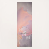 Celestial Cloud Monogram Sunset Elegant Cool Chic Yogamatte (Vorderseite)