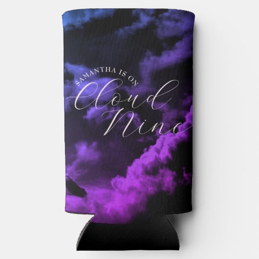 Celestial Cloud Nine Black Clouds Brautparty Selters Dosenkühler (Rückseite)