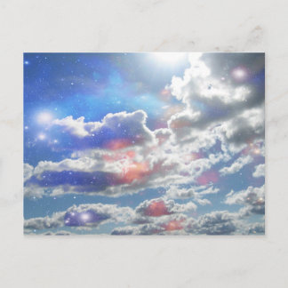 Celestial Clouds Postcard Postkarte