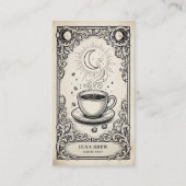 Celestial Coffee Shop | Vintage Celestial Visitenkarte (Vorderseite)
