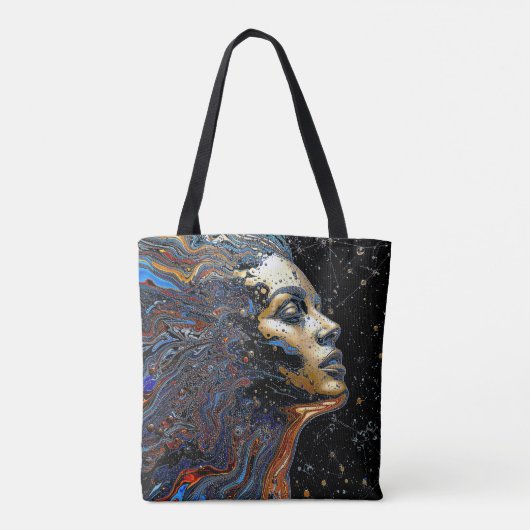 "Celestial Cognition" – A Surreal Portrait Tasche (Rückseite)