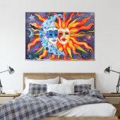 Celestial Comedy und Tragedy Leinwanddruck (Insitu (Schlafzimmer))
