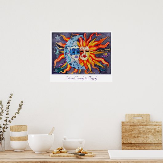 Celestial Comedy und Tragedy Poster (Küche)