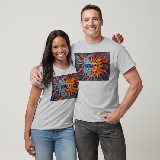 Celestial Comedy und Tragedy T-Shirt (Unisex)