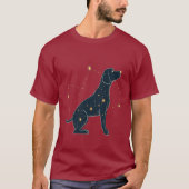 Celestial Companion: Starry Silhouette T-Shirt (Vorderseite)