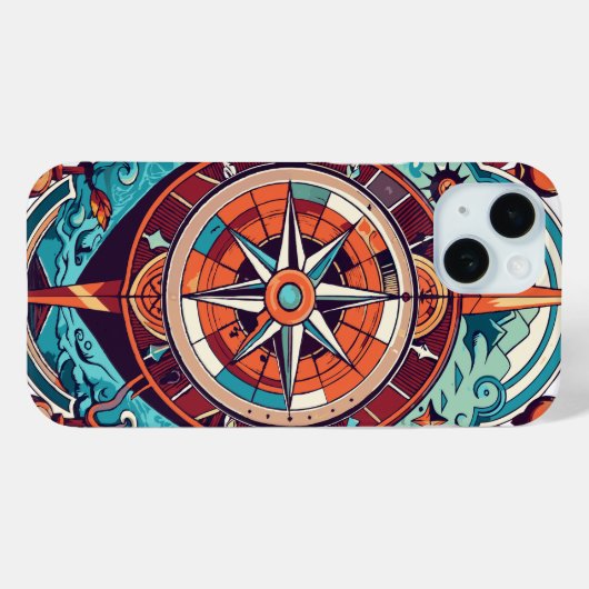 Celestial Compass Case-Mate iPhone Hülle (Rückseite (Horizontal))