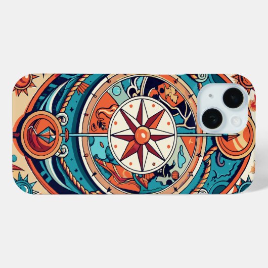 Celestial Compass Case-Mate iPhone Hülle (Rückseite (Horizontal))