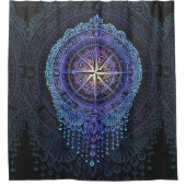 Celestial Compass Mandala Duschvorhang (Vorderseite)