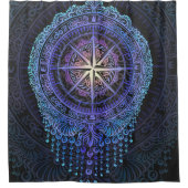 Celestial Compass Mandala Duschvorhang (Vorderseite)