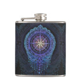 Celestial Compass Mandala Flachmann (Vorderseite)