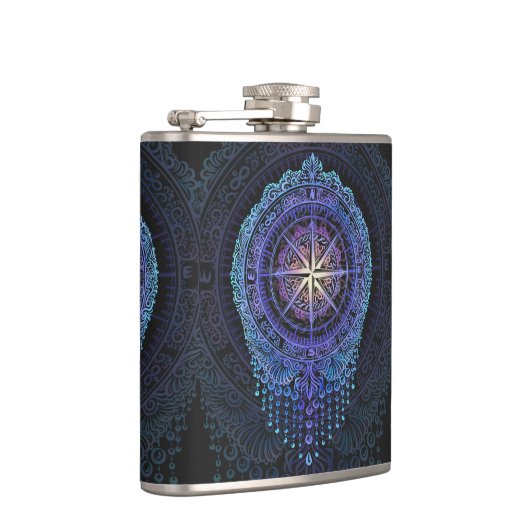 Celestial Compass Mandala Flachmann (Rechts)