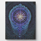 Celestial Compass Mandala Fotoplatte (Vorderseite)