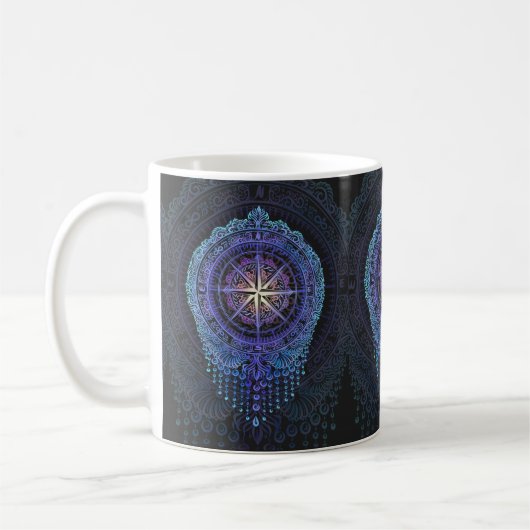Celestial Compass Mandala Kaffeetasse (Links)