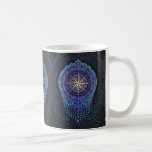 Celestial Compass Mandala Kaffeetasse