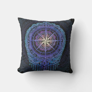 Celestial Compass Mandala Kissen