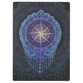 Celestial Compass Mandala Klemmbrett (Rückseite)