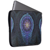 Celestial Compass Mandala Laptopschutzhülle (Vorne Rechts)