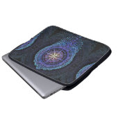 Celestial Compass Mandala Laptopschutzhülle (Vorne Knopf)