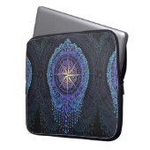 Celestial Compass Mandala Laptopschutzhülle (Vorderseite Links)