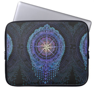 Celestial Compass Mandala Laptopschutzhülle