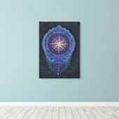 Celestial Compass Mandala Leinwanddruck (Insitu (Holzboden))