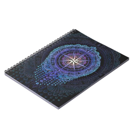 Celestial Compass Mandala Notizblock (Linke Seite)