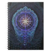Celestial Compass Mandala Notizblock (Vorderseite)