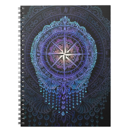 Celestial Compass Mandala Notizblock (Vorderseite)