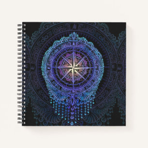 Celestial Compass Mandala Notizblock