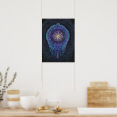 Celestial Compass Mandala Poster (Küche)
