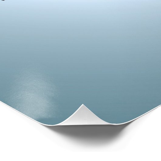 Celestial Confetti Glow Blue Poster (Ecke)