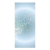 Celestial Confetti Glow Blue Werbekarte (Hinten)