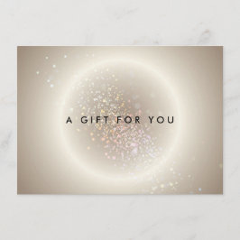 Celestial Confetti Glow Gold Geschenk-Zertifikat